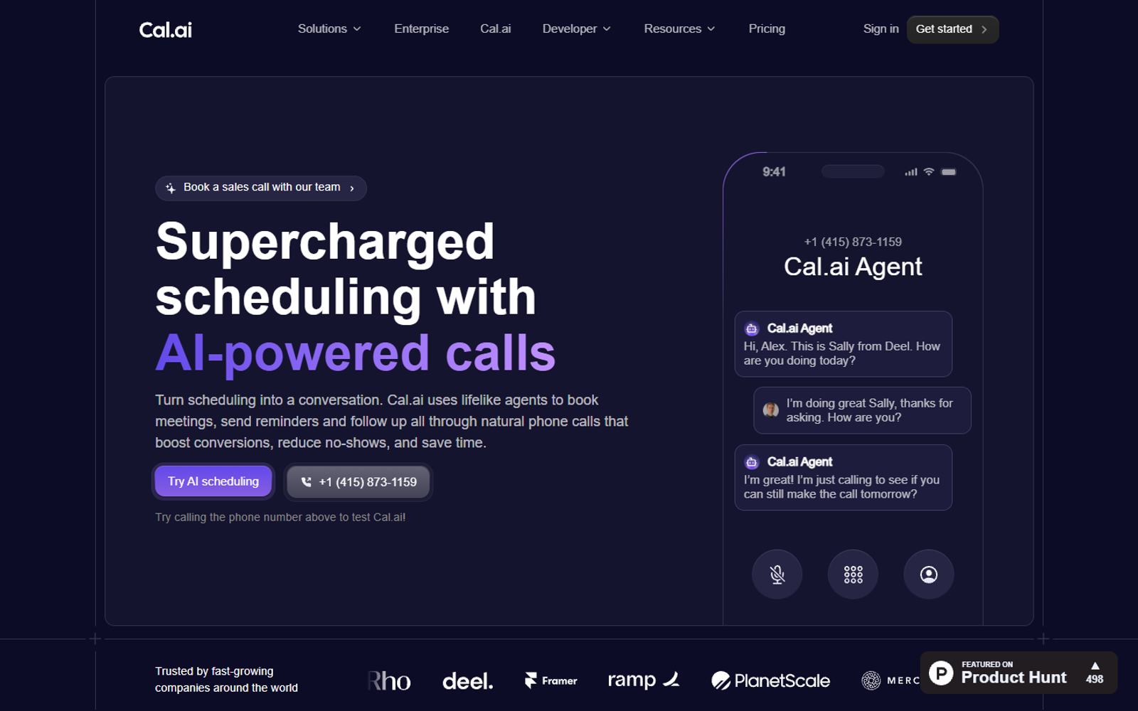 Cal.ai — интерфейс нейросети Cal.ai — интерфейс нейросети