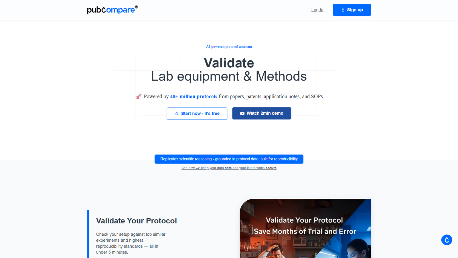 Pubcompare — интерфейс нейросети Pubcompare — интерфейс нейросети