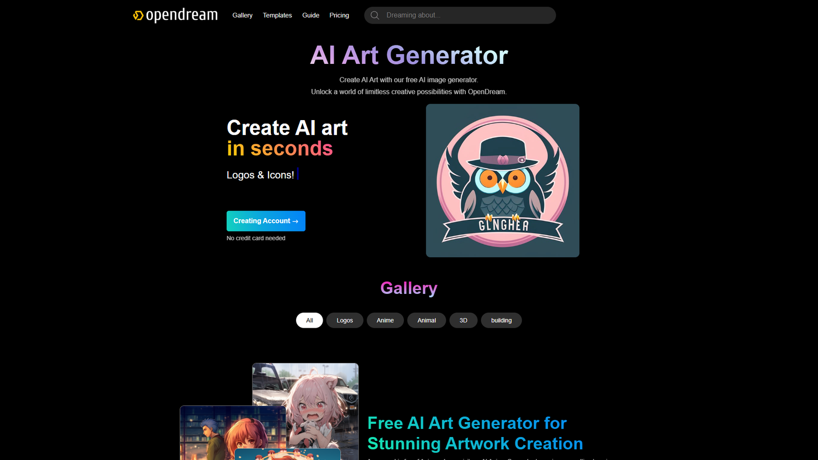 OpenDream — интерфейс нейросети OpenDream — интерфейс нейросети