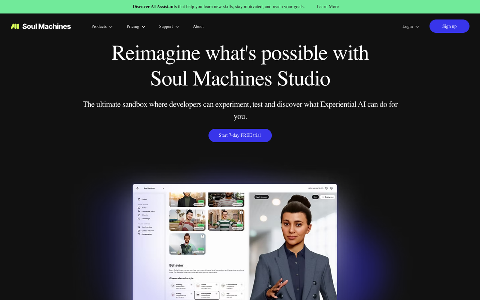 Soul Machines Studio — интерфейс нейросети Soul Machines Studio — интерфейс нейросети