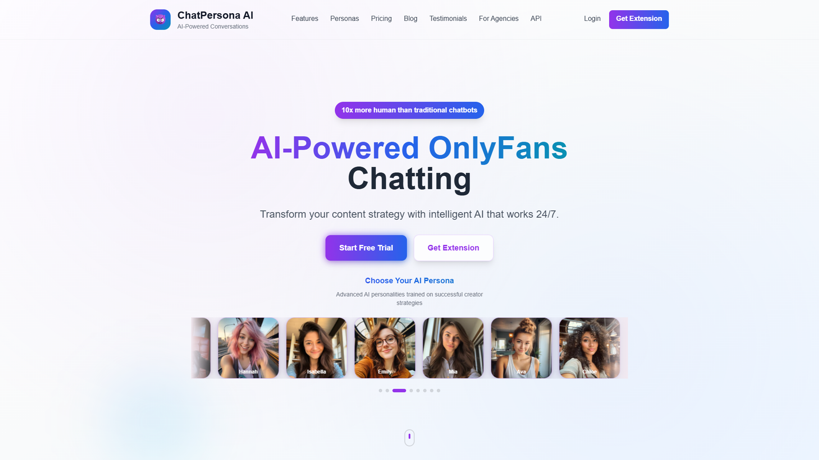 ChatPersona AI — интерфейс нейросети ChatPersona AI — интерфейс нейросети