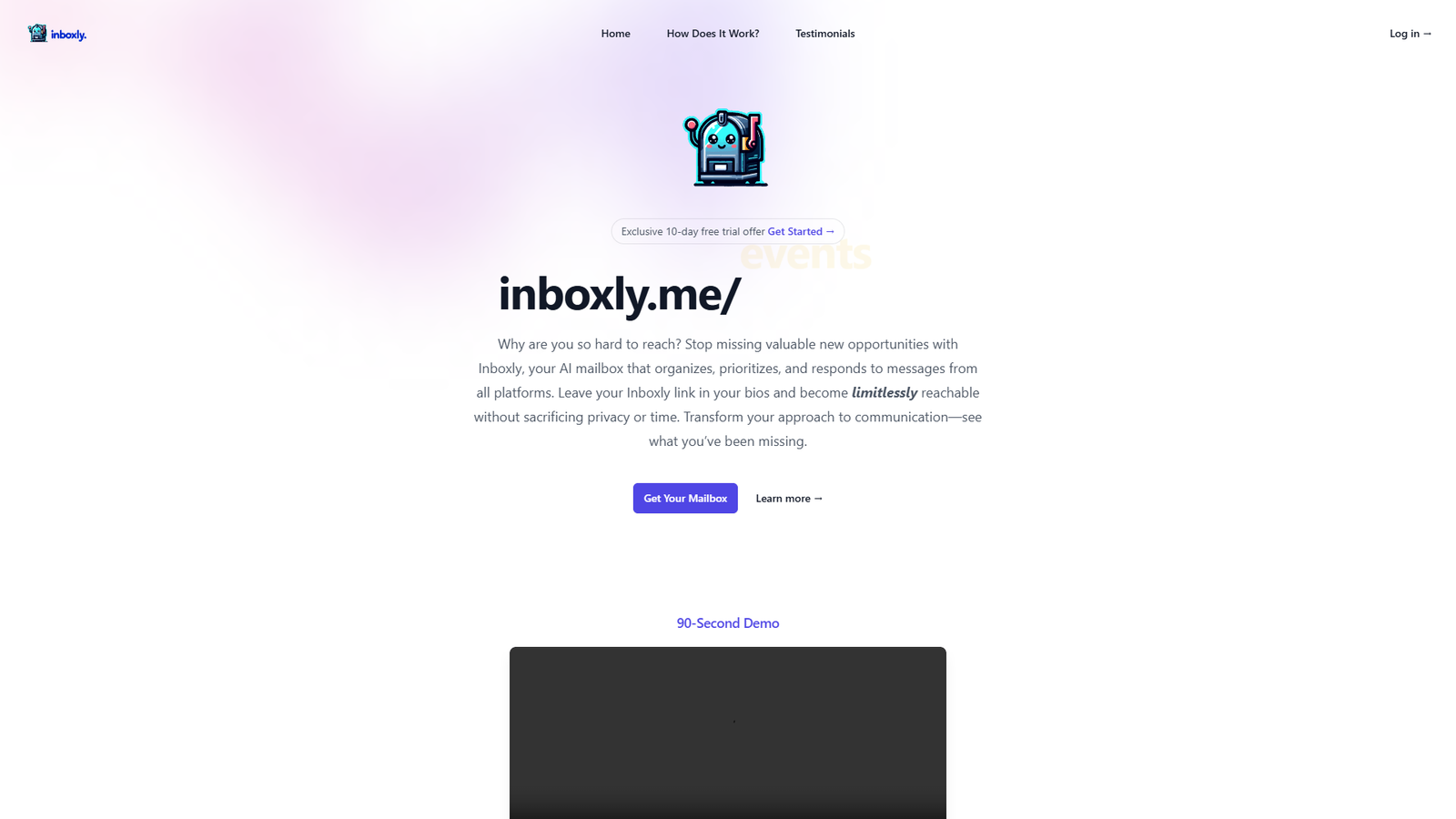 Inboxly — интерфейс нейросети Inboxly — интерфейс нейросети