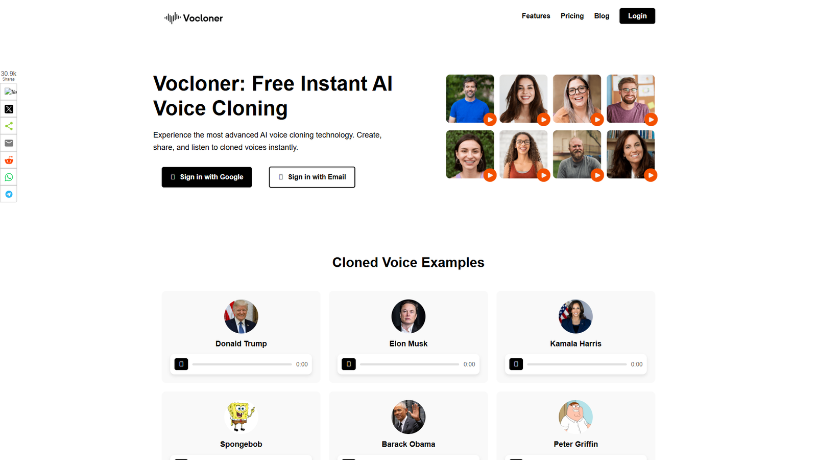 Vocloner — интерфейс нейросети Vocloner — интерфейс нейросети