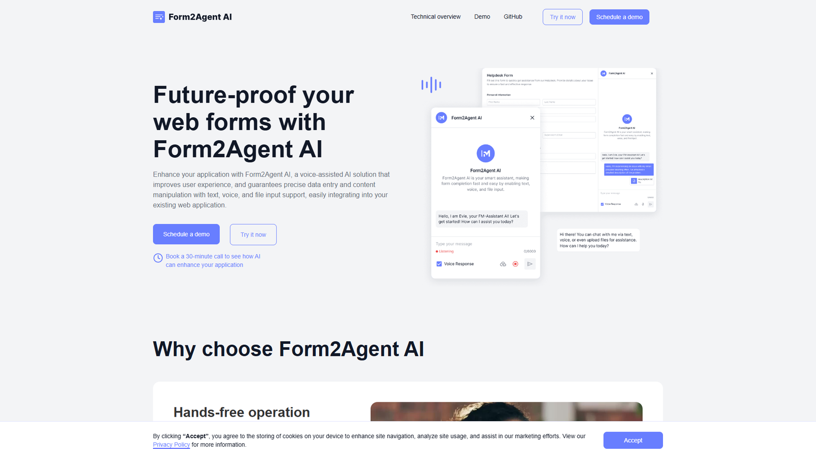 Form2Agent AI — интерфейс нейросети Form2Agent AI — интерфейс нейросети
