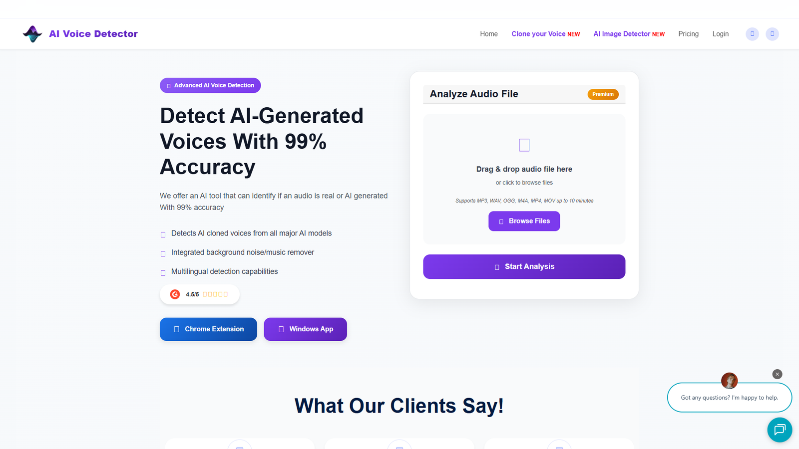 AI Voice Detector — интерфейс нейросети AI Voice Detector — интерфейс нейросети