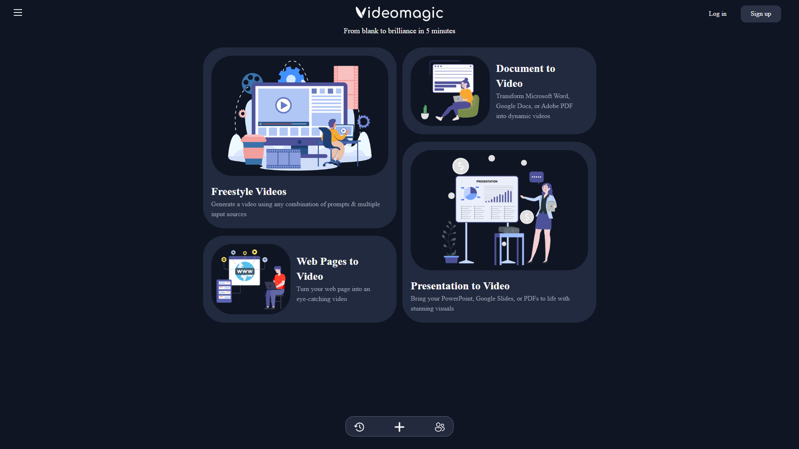 Videomagic — интерфейс нейросети Videomagic — интерфейс нейросети