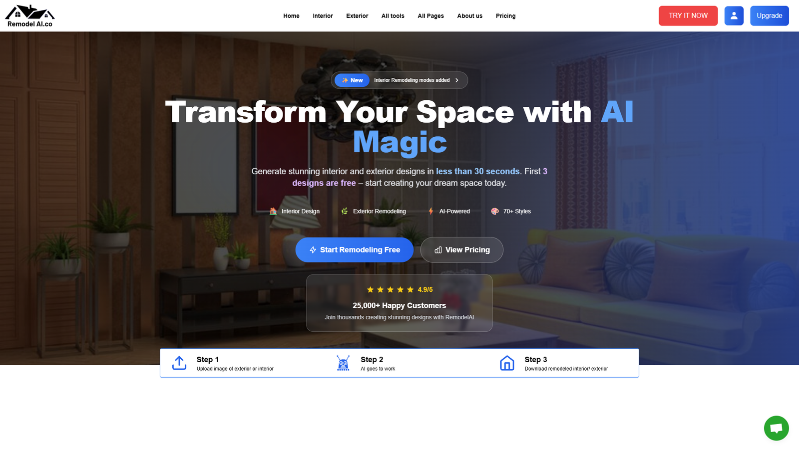 Remodel AI — интерфейс нейросети Remodel AI — интерфейс нейросети