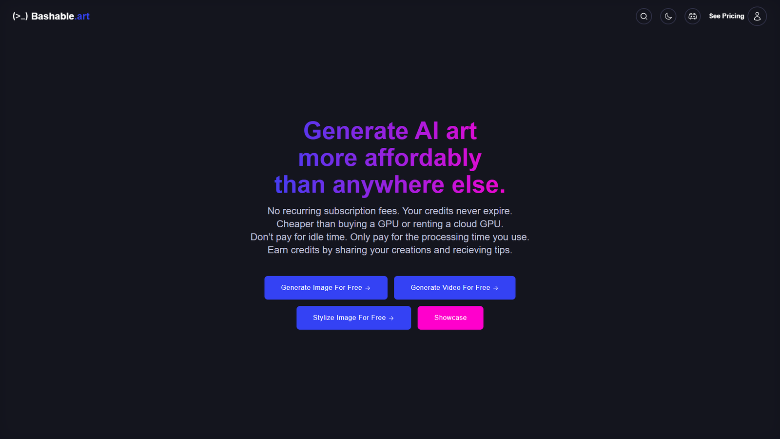 Bashable.art — интерфейс нейросети Bashable.art — интерфейс нейросети