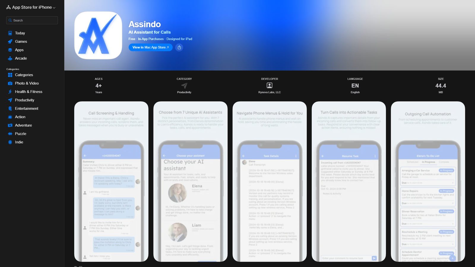 Assindo — интерфейс нейросети Assindo — интерфейс нейросети