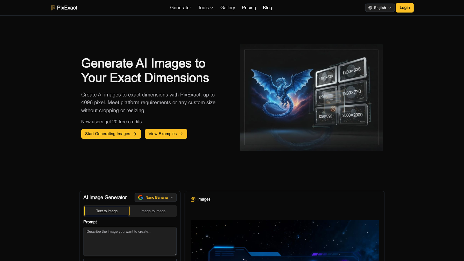PixExact — интерфейс нейросети PixExact — интерфейс нейросети