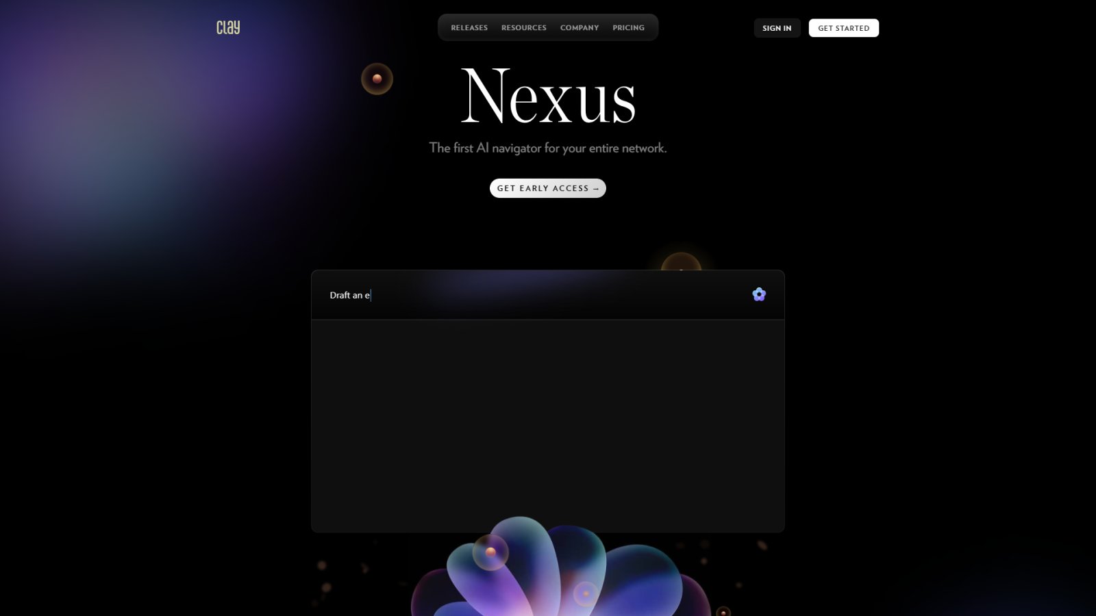 Nexus - Clay нейросеть Главная страница