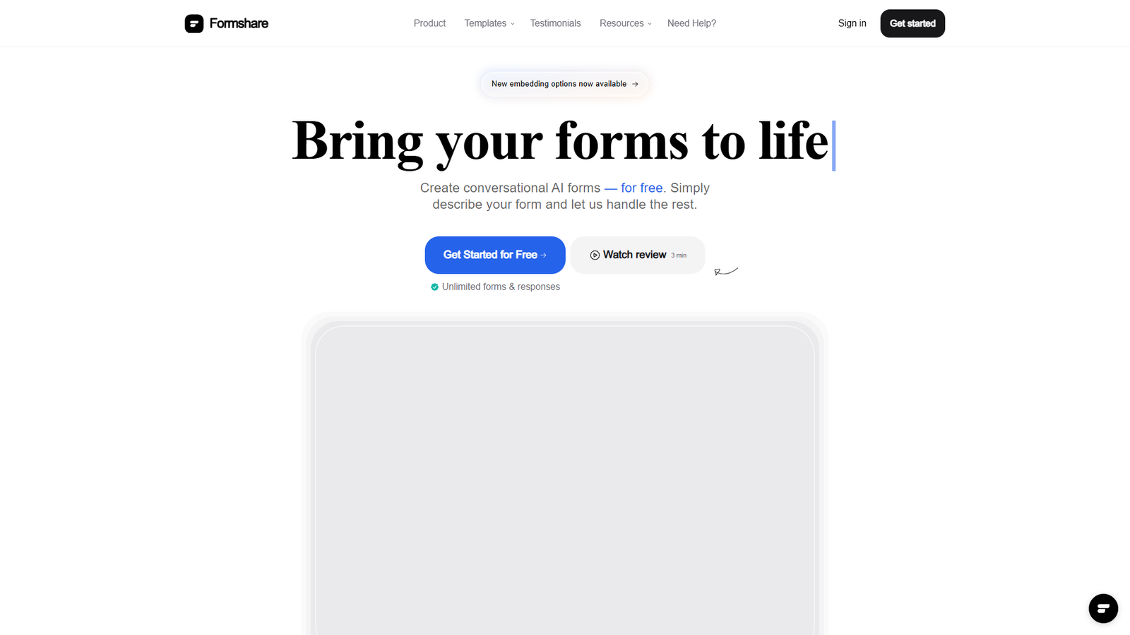 Formshare — интерфейс нейросети Formshare — интерфейс нейросети