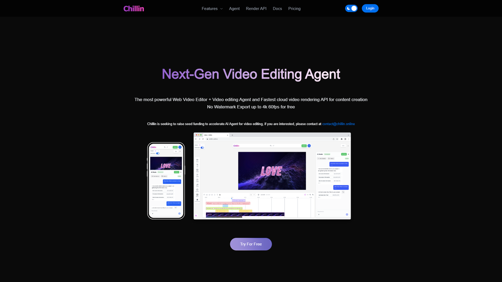 Chillin — интерфейс нейросети Chillin — интерфейс нейросети