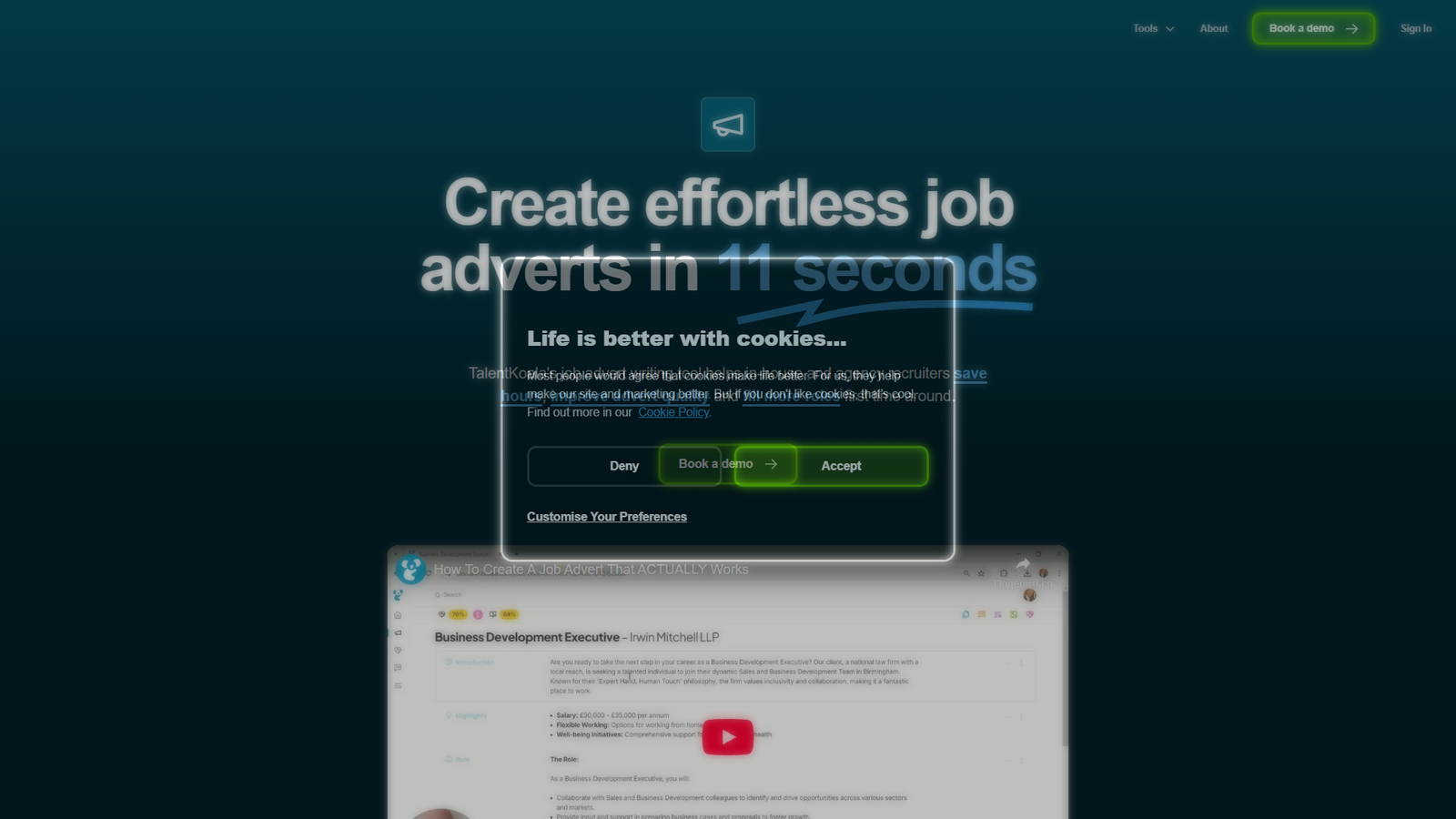 TalentKoala — интерфейс нейросети TalentKoala — интерфейс нейросети