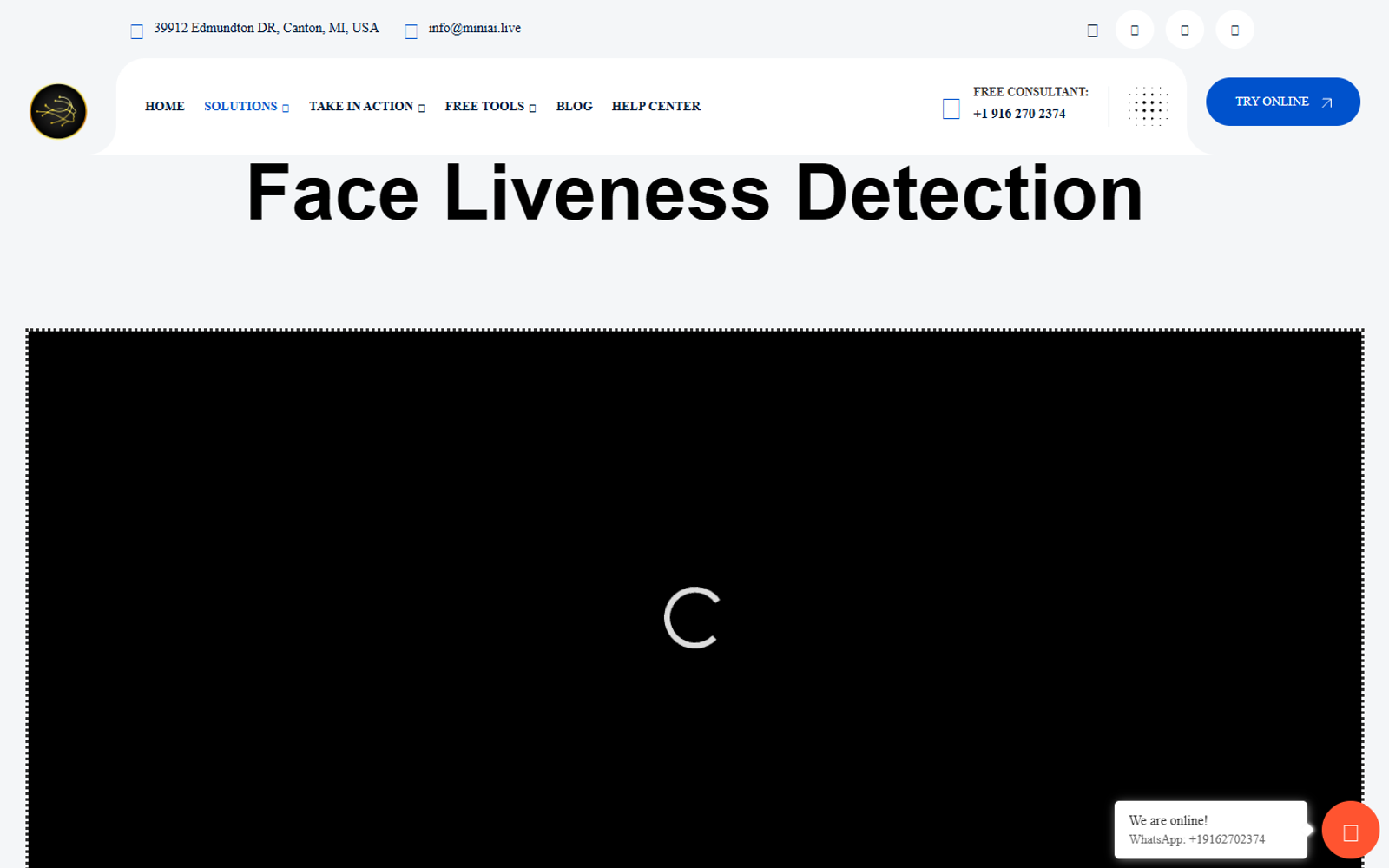 MiniAiLive Face Liveness Detection SDK — интерфейс нейросети MiniAiLive Face Liveness Detection SDK — интерфейс нейросети