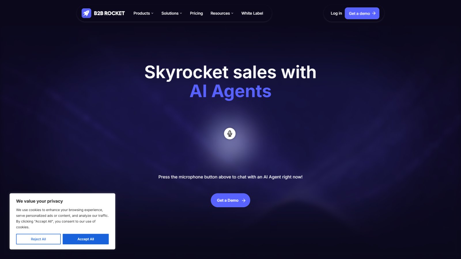 B2B Rocket нейросеть Главная страница