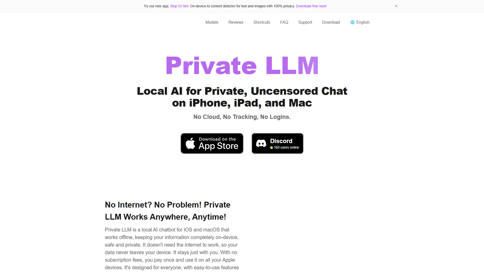 Private LLM — интерфейс нейросети Private LLM — интерфейс нейросети