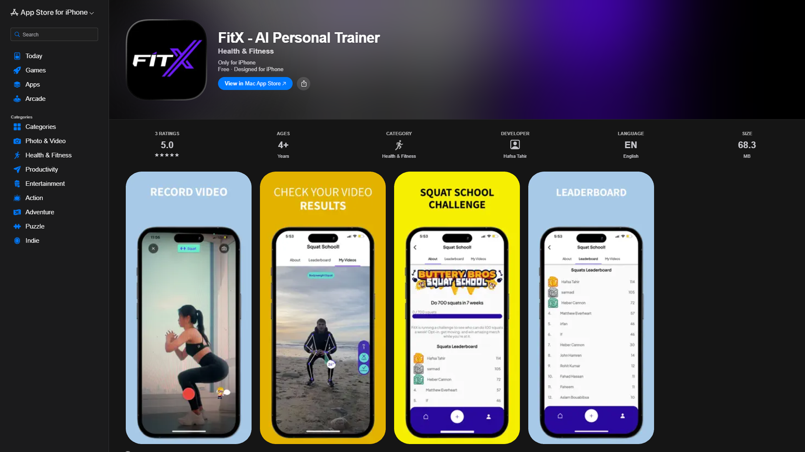 FitX - AI Personal Trainer — интерфейс нейросети FitX - AI Personal Trainer — интерфейс нейросети