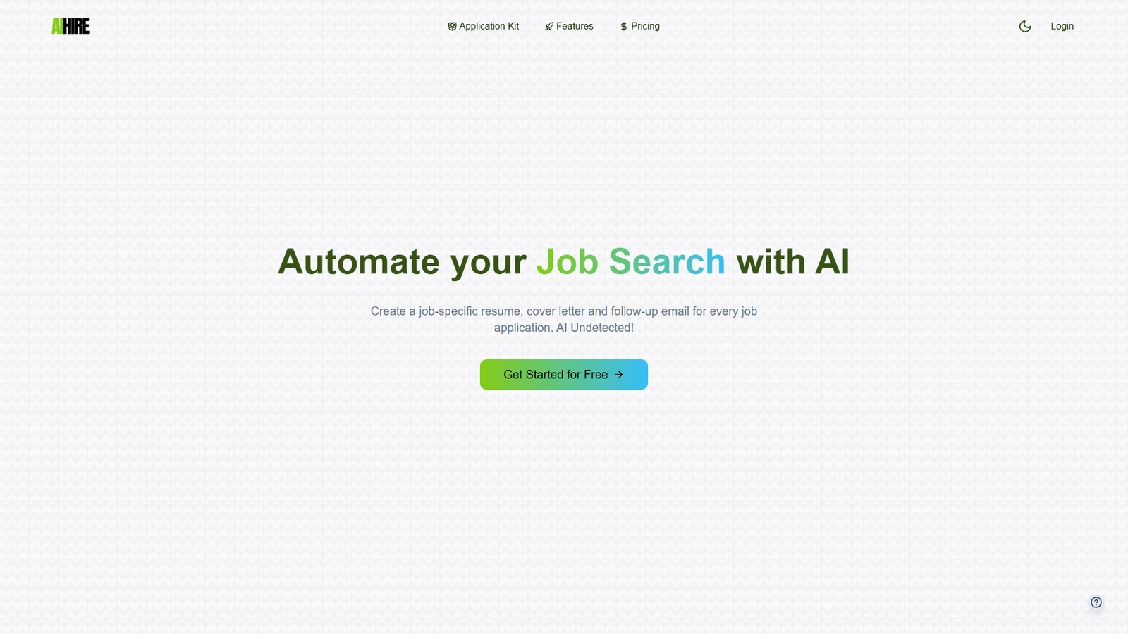 AIHire — интерфейс нейросети AIHire — интерфейс нейросети