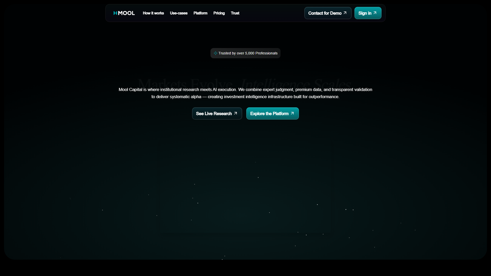 Mool Capital Market Intelligence — интерфейс нейросети Mool Capital Market Intelligence — интерфейс нейросети