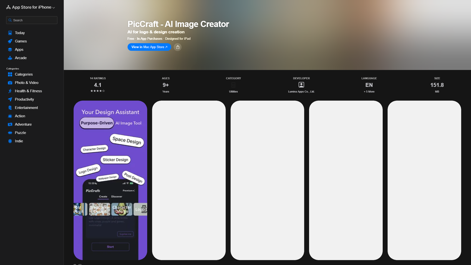 PicCraft - AI Image Creator — интерфейс нейросети PicCraft - AI Image Creator — интерфейс нейросети