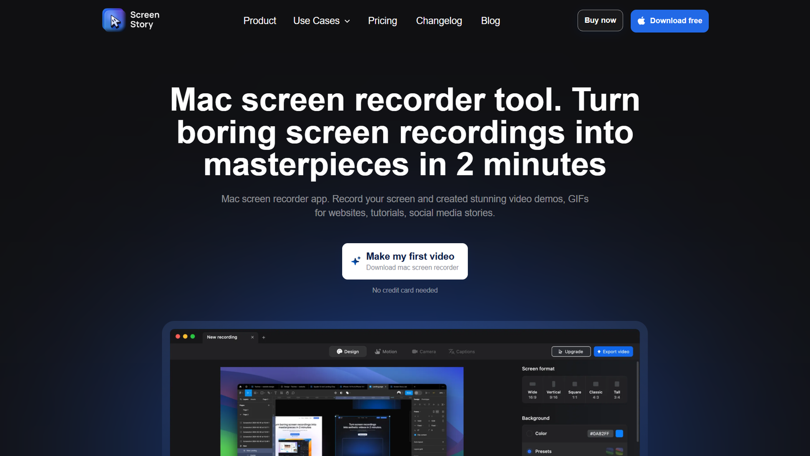 ScreenStory — интерфейс нейросети ScreenStory — интерфейс нейросети