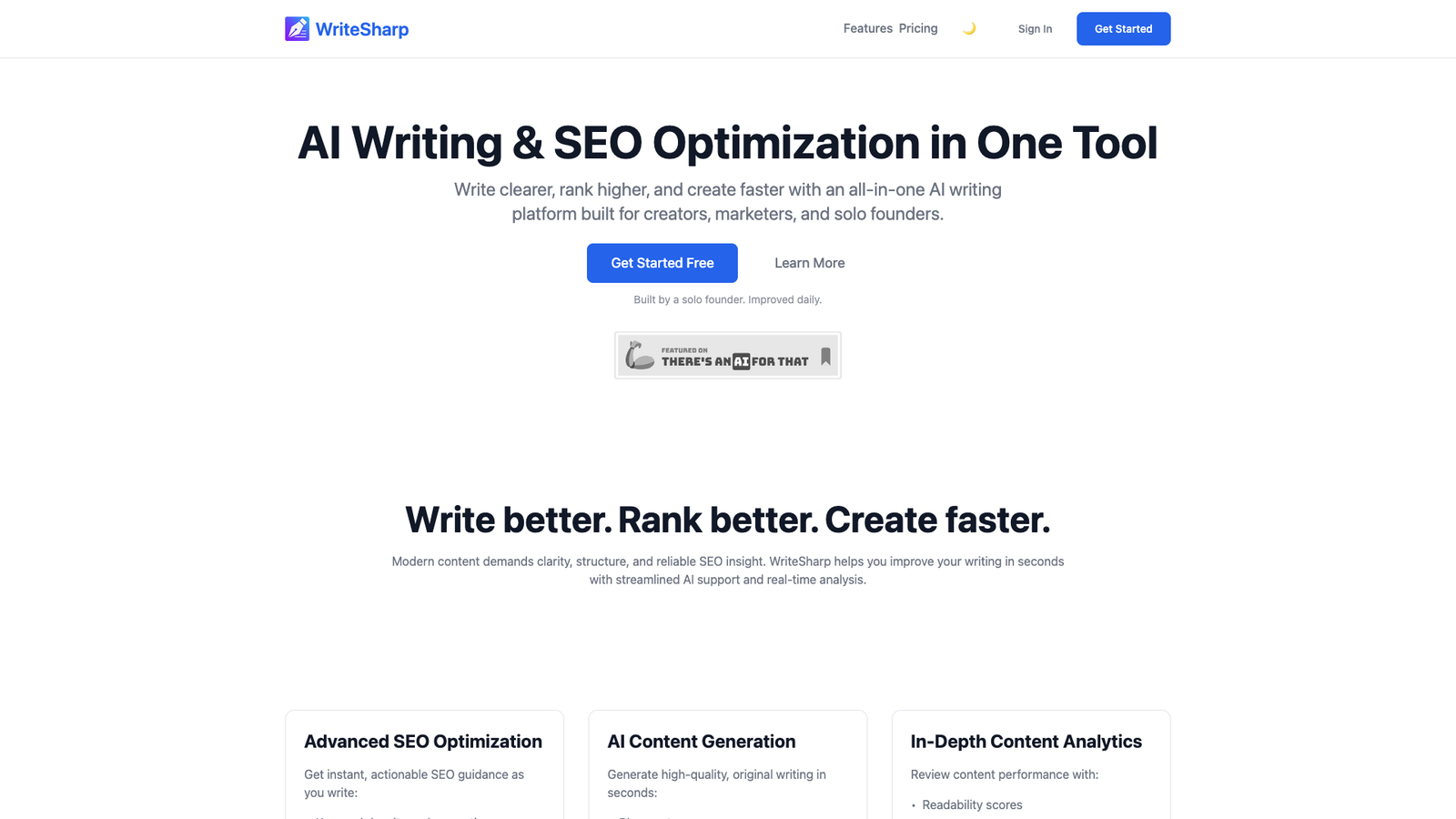 WriteSharp — интерфейс нейросети