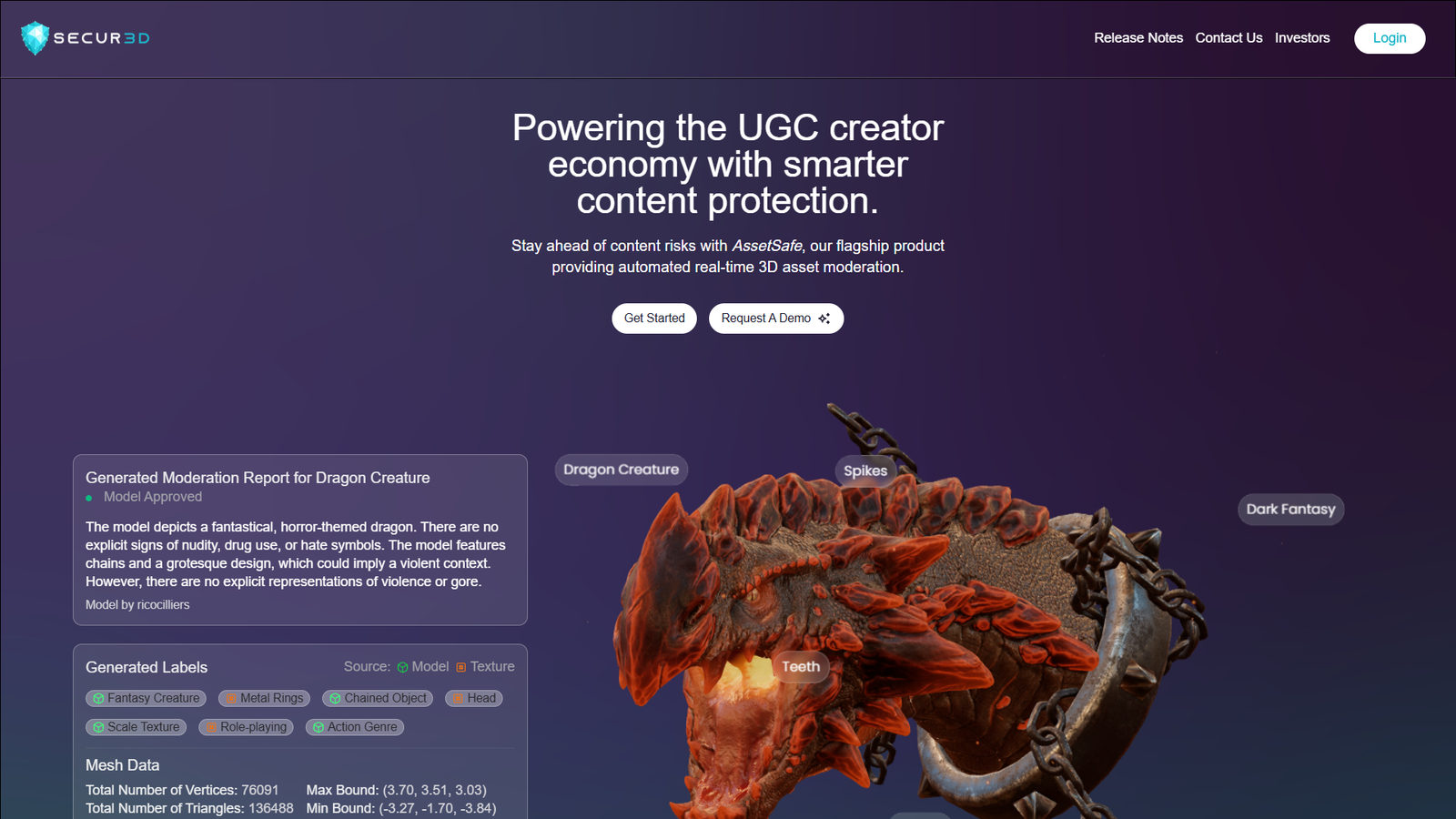 Secur3D — интерфейс нейросети Secur3D — интерфейс нейросети