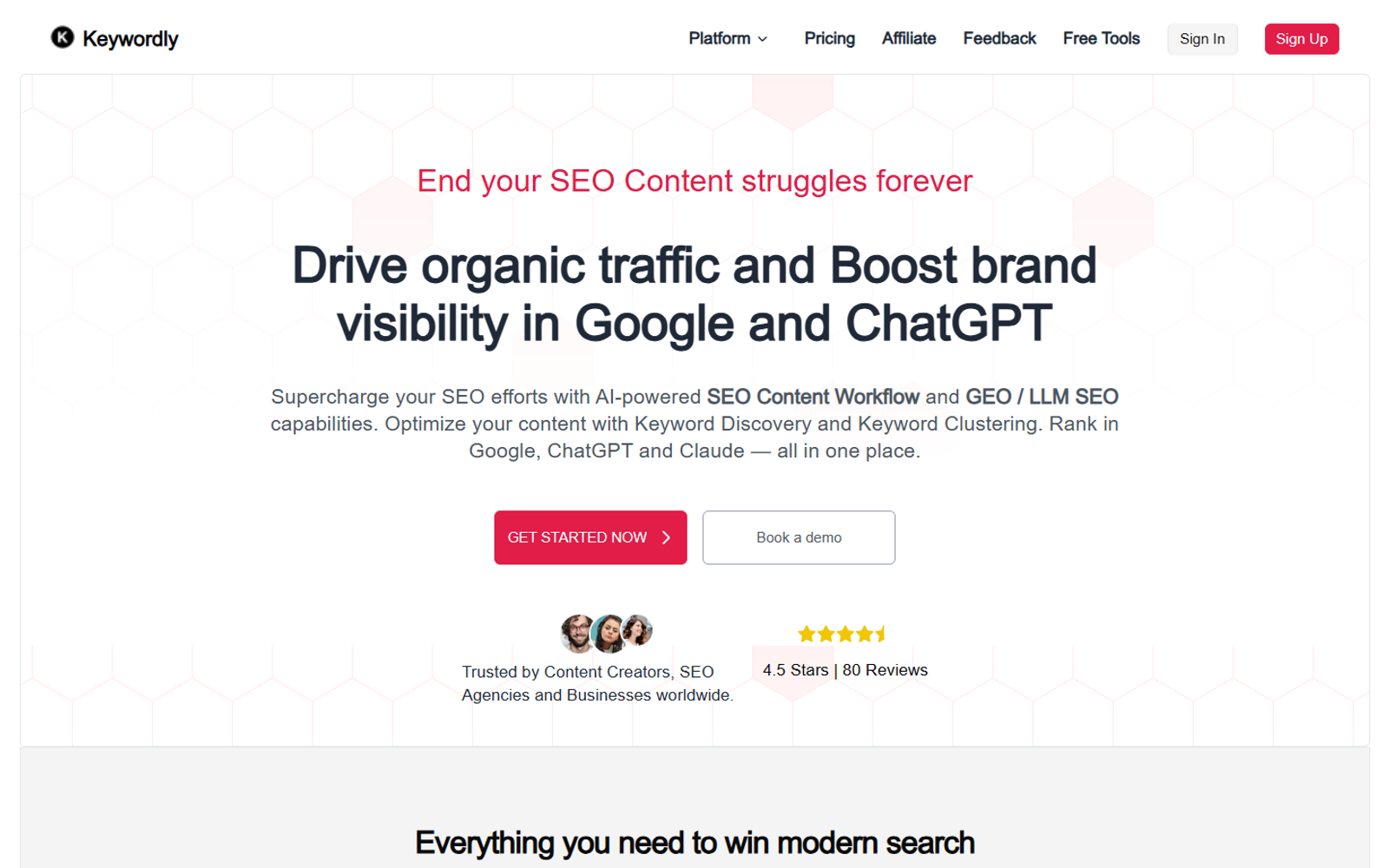 Keywordly — интерфейс нейросети Keywordly — интерфейс нейросети