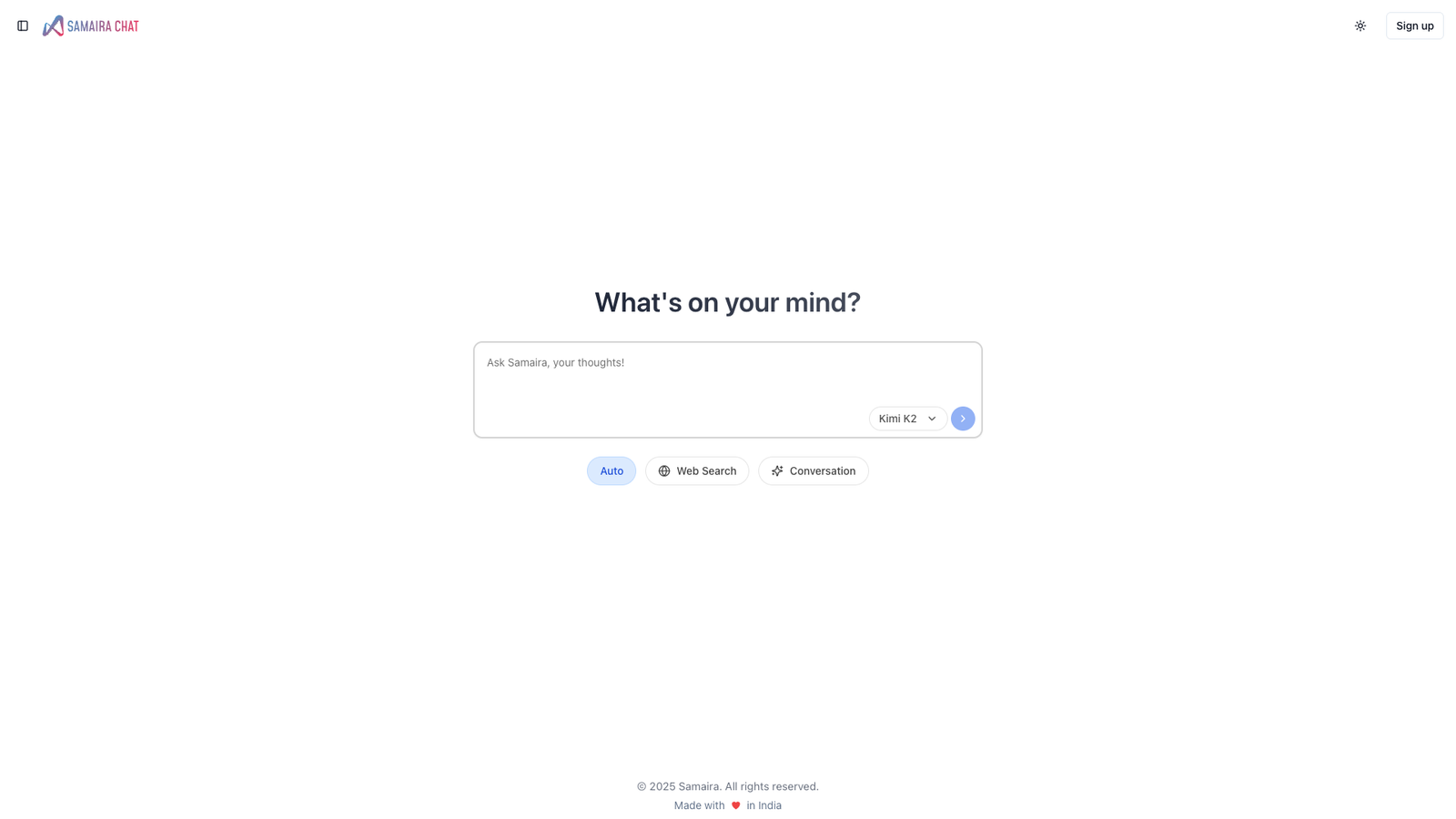 Samaira AI — интерфейс нейросети Samaira AI — интерфейс нейросети