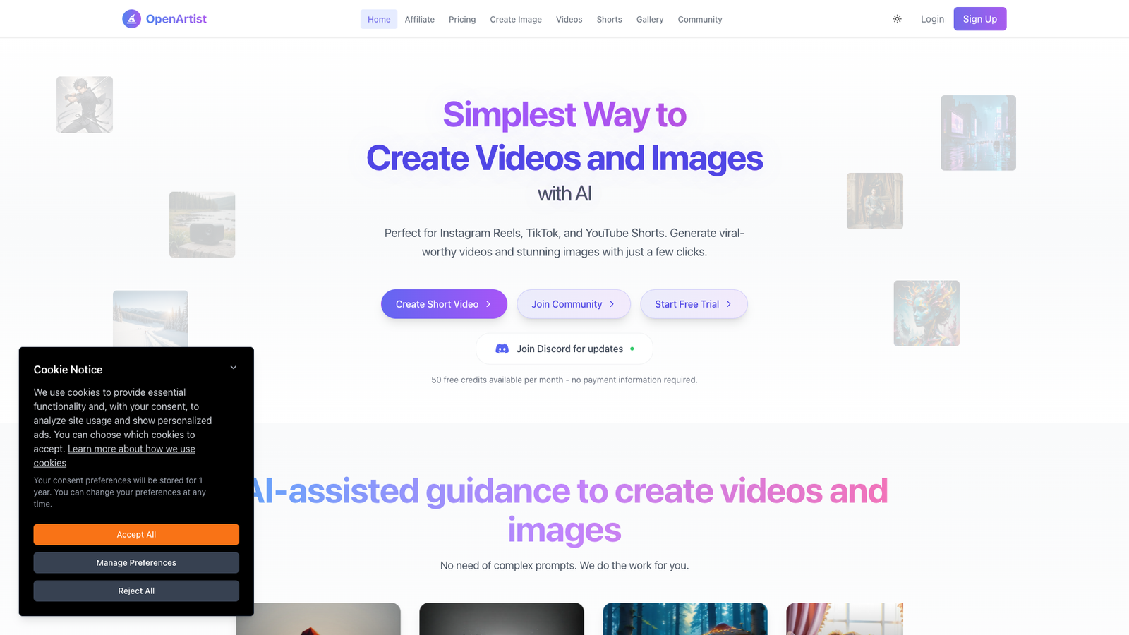 OpenArtist — интерфейс нейросети OpenArtist — интерфейс нейросети