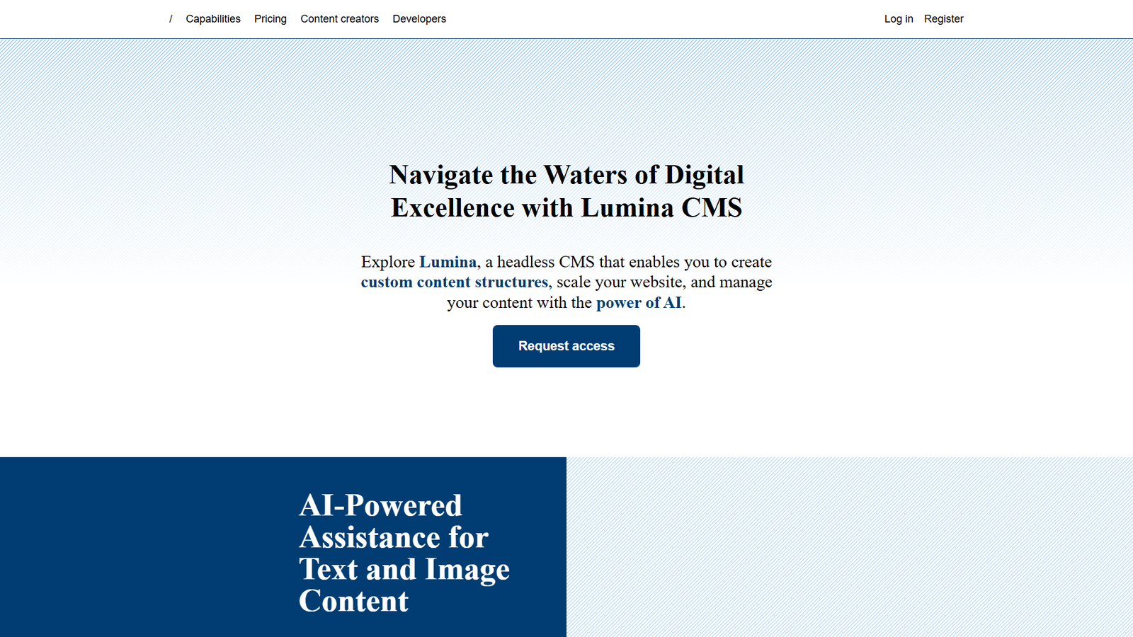 Lumina CMS — интерфейс нейросети Lumina CMS — интерфейс нейросети