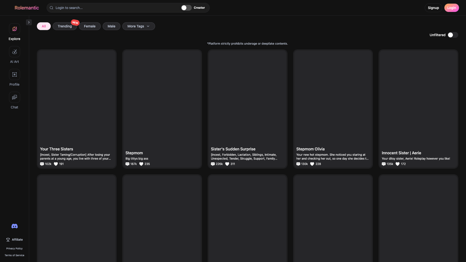 Rolemantic — интерфейс нейросети Rolemantic — интерфейс нейросети