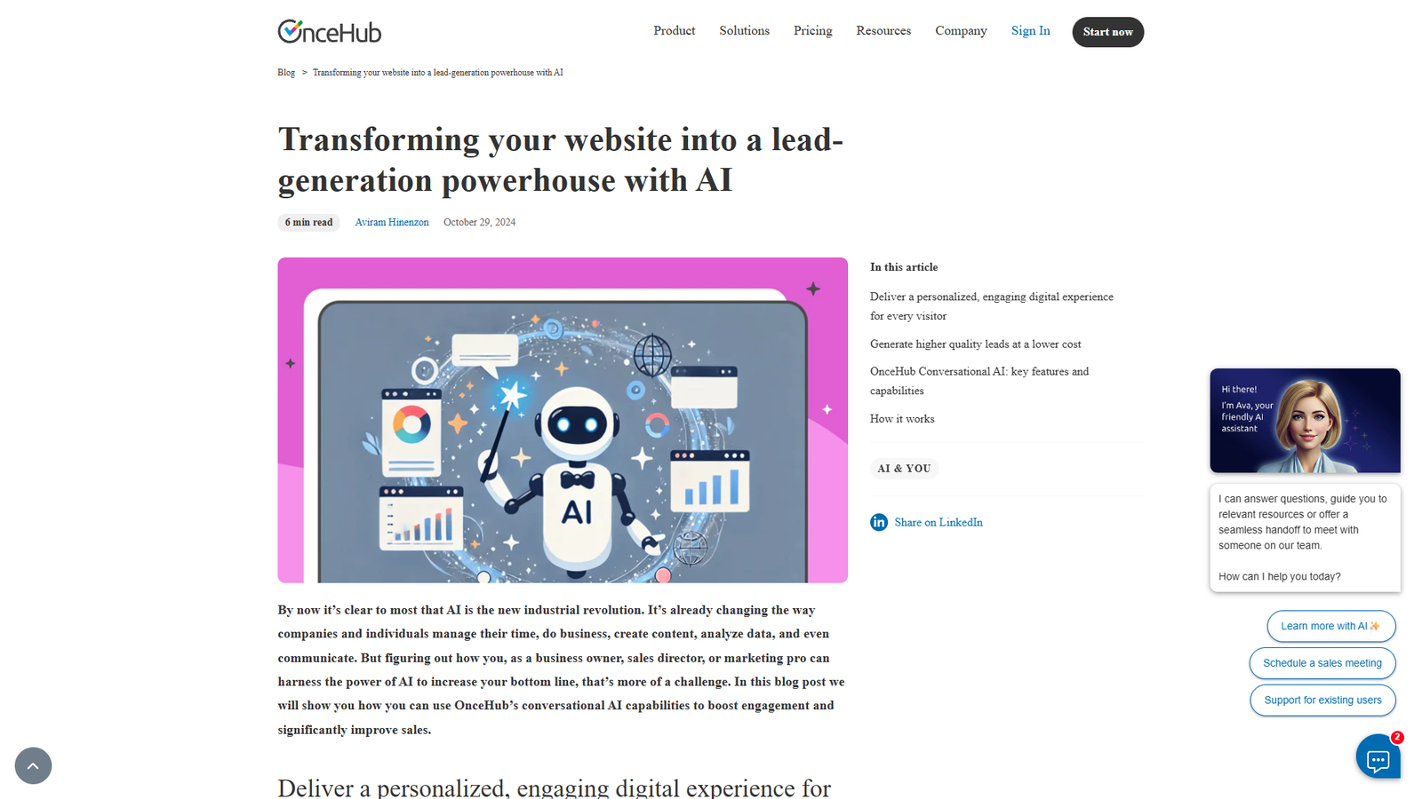 ChatOnce AI от OnceHub — интерфейс нейросети ChatOnce AI от OnceHub — интерфейс нейросети