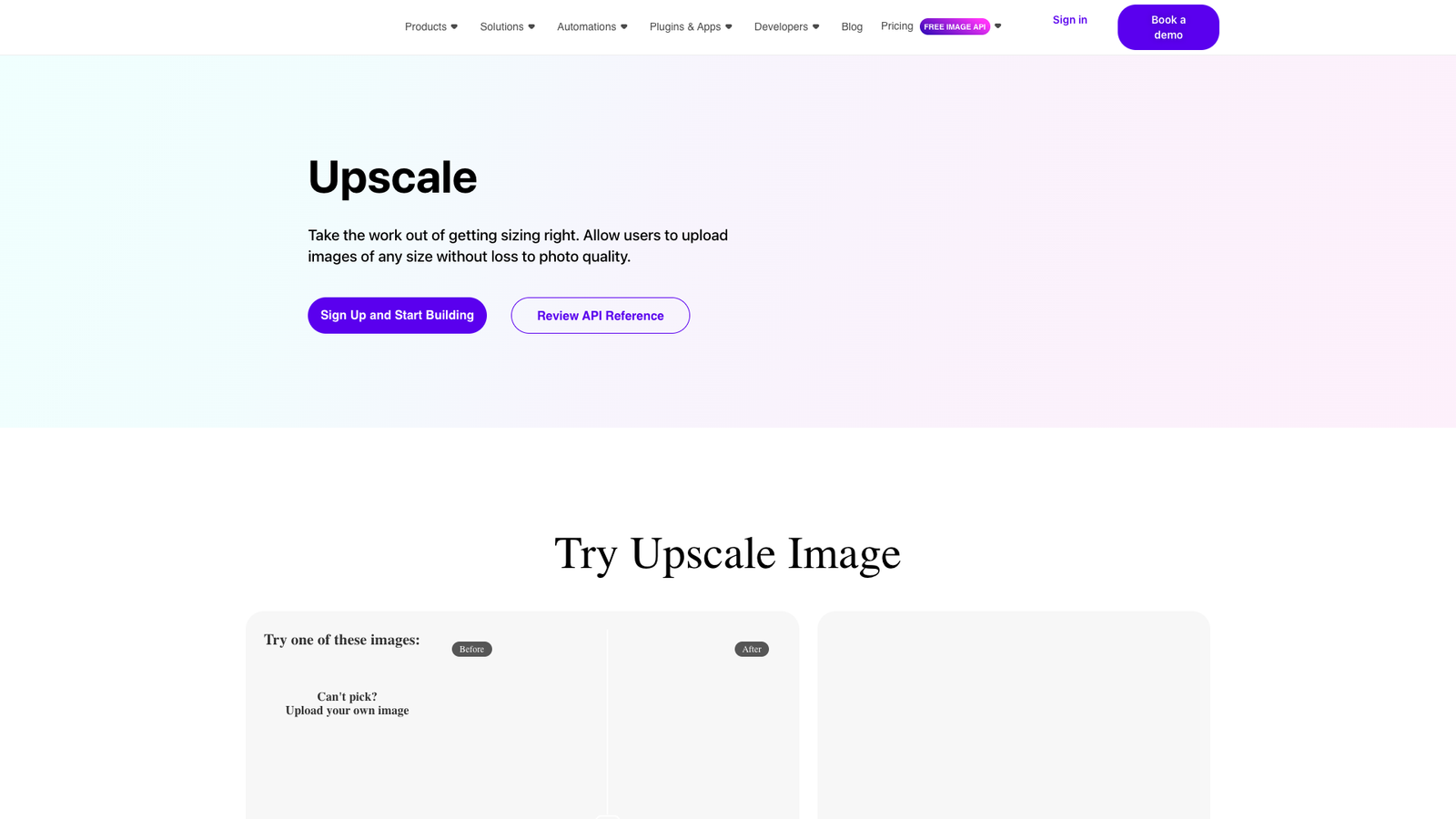 Picsart Image Upscale API — интерфейс нейросети Picsart Image Upscale API — интерфейс нейросети