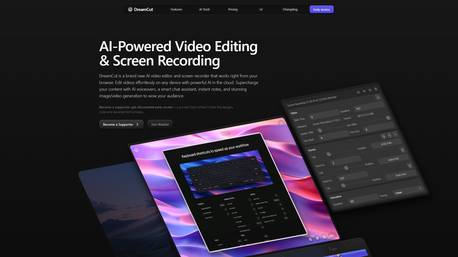 DreamCut — интерфейс нейросети DreamCut — интерфейс нейросети