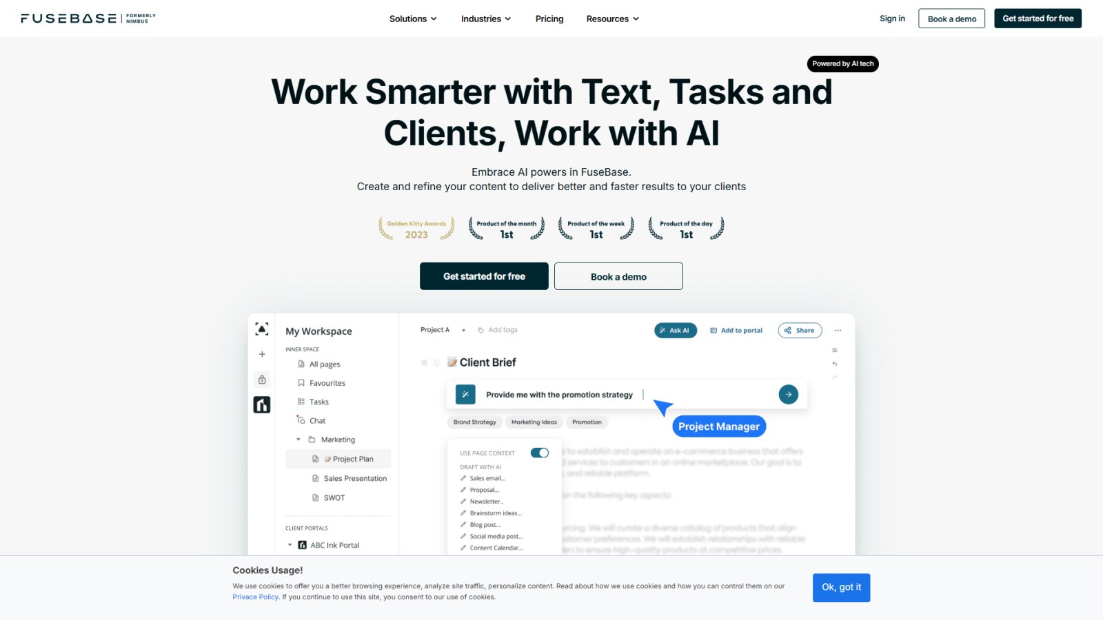 FuseBase AI нейросеть Главная страница FuseBase AI нейросеть Главная страница