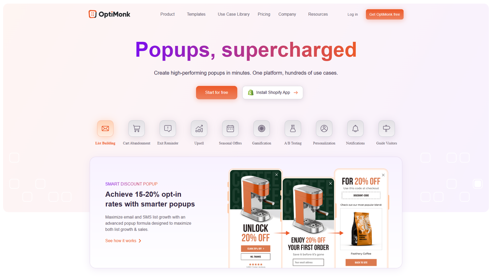 OptiMonk — интерфейс нейросети OptiMonk — интерфейс нейросети