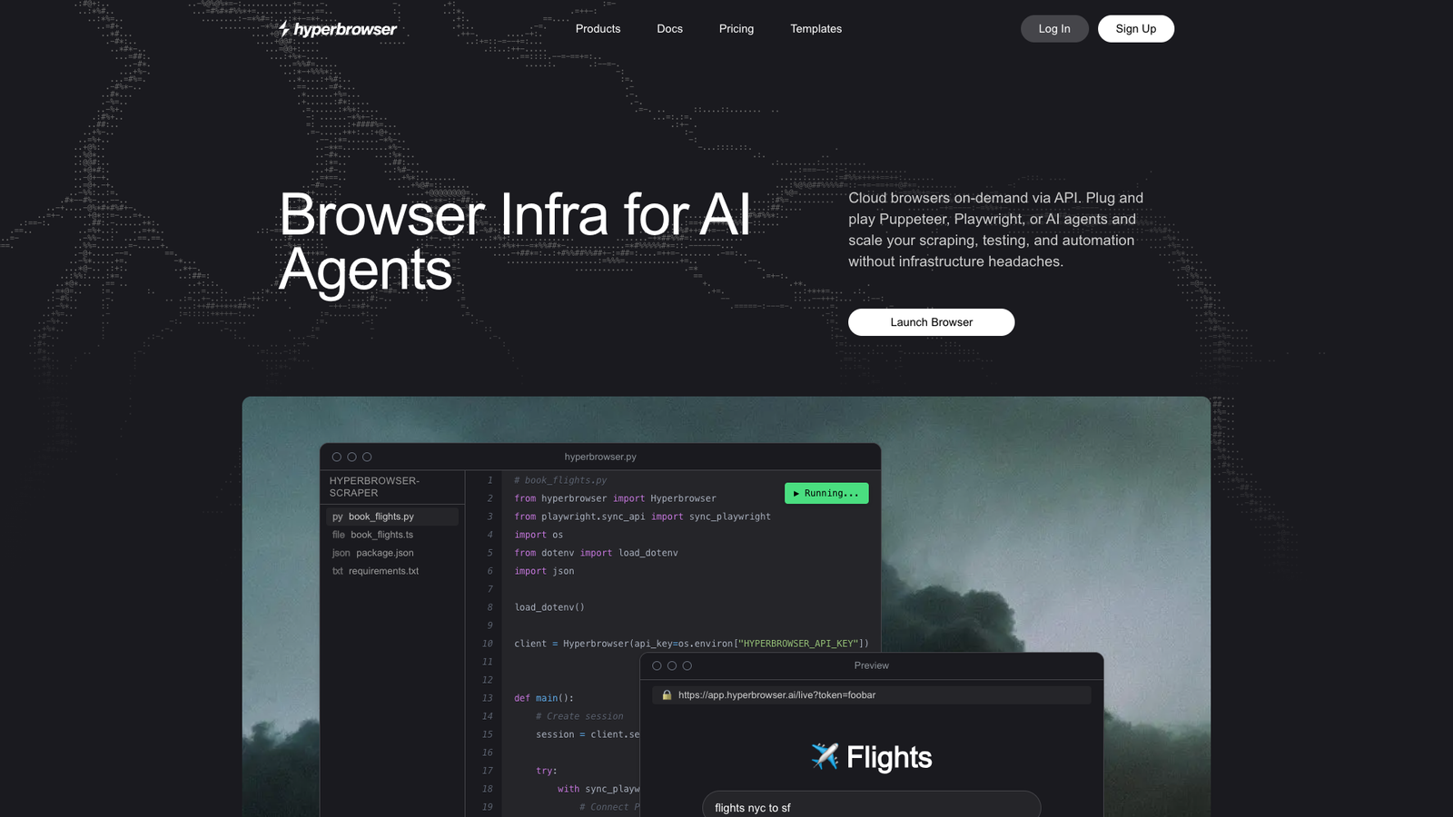 Hyperbrowser — интерфейс нейросети