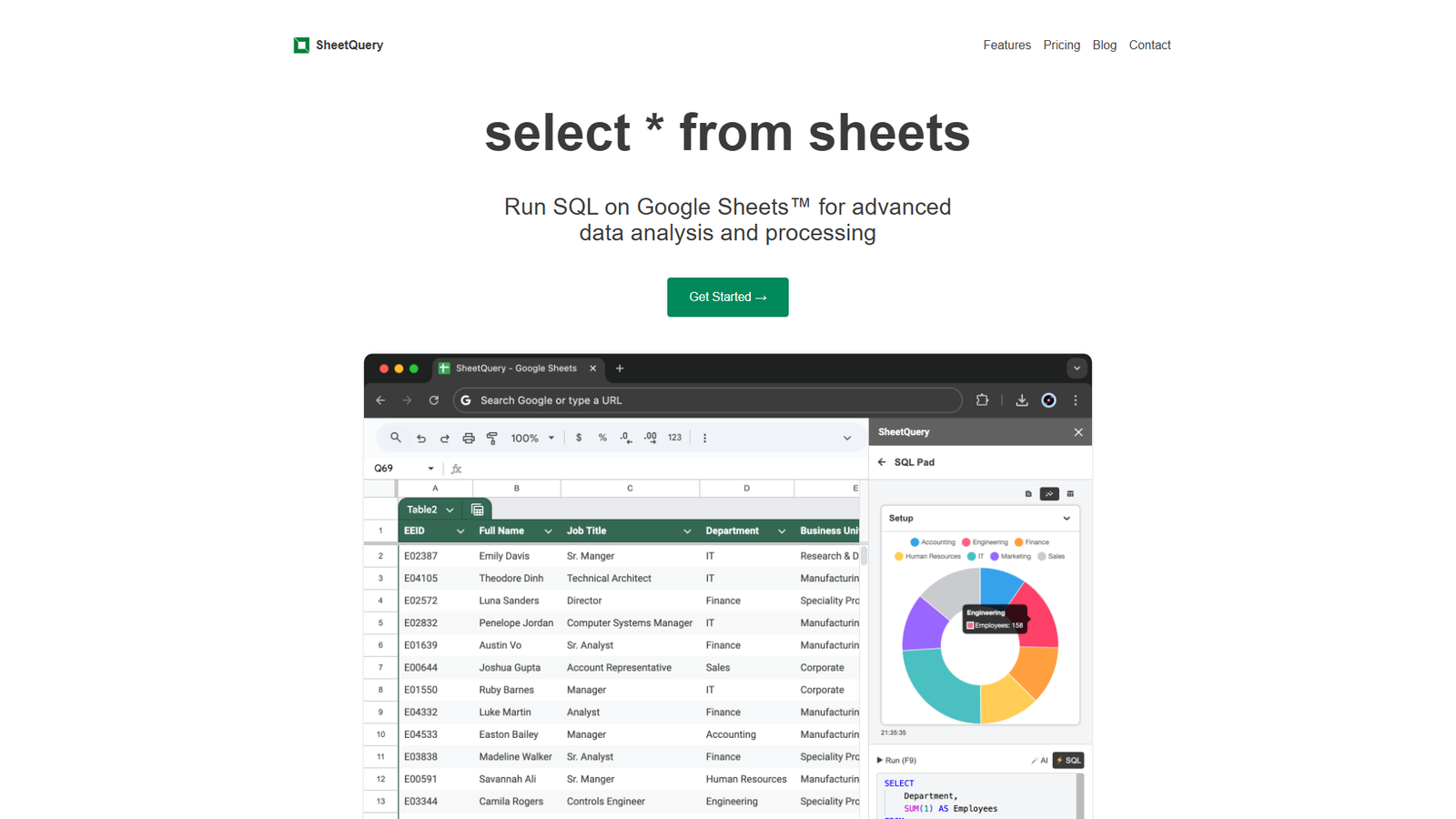 SheetQuery — интерфейс нейросети SheetQuery — интерфейс нейросети