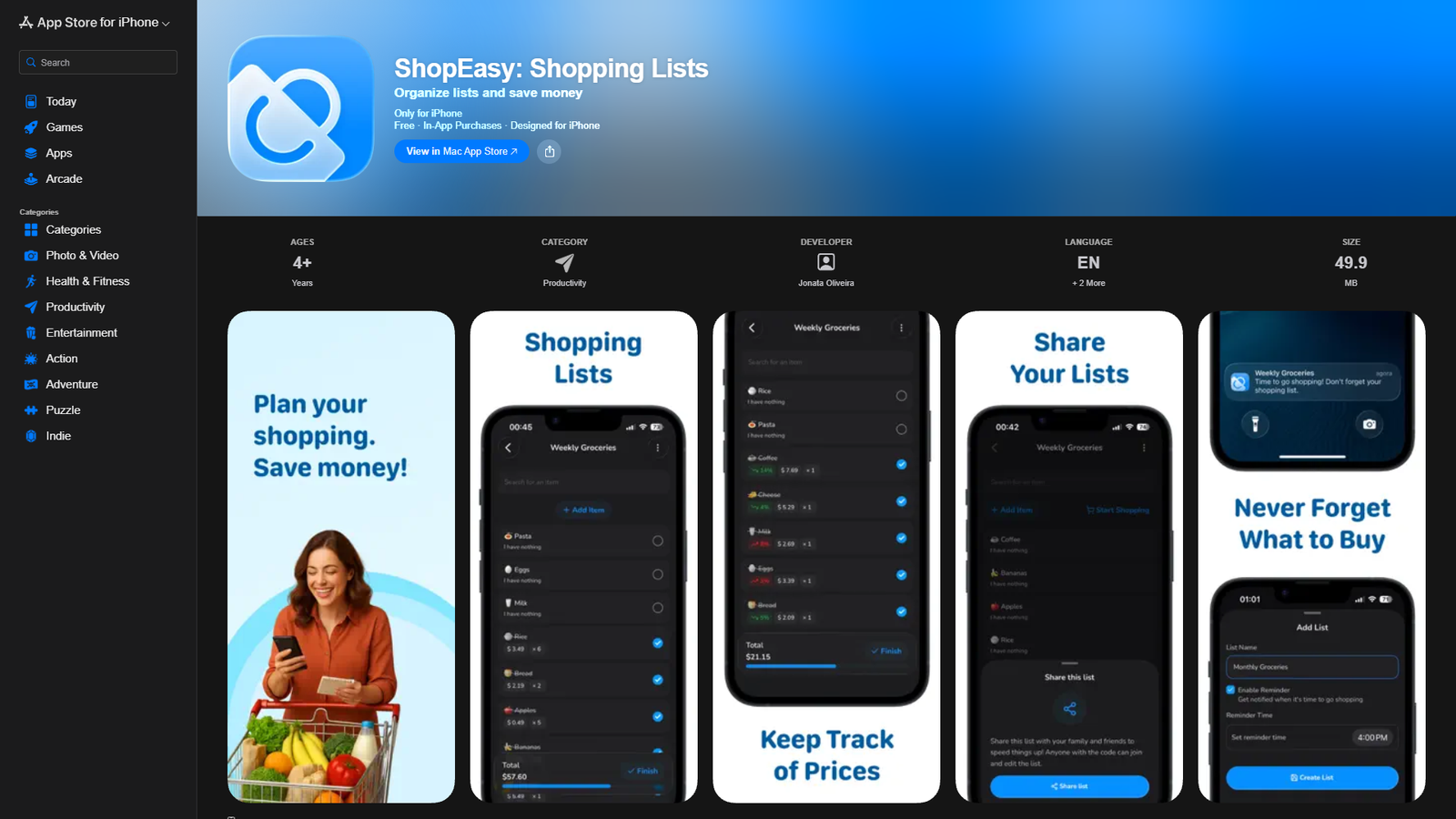 ShopEasy Shopping Lists — интерфейс нейросети ShopEasy Shopping Lists — интерфейс нейросети