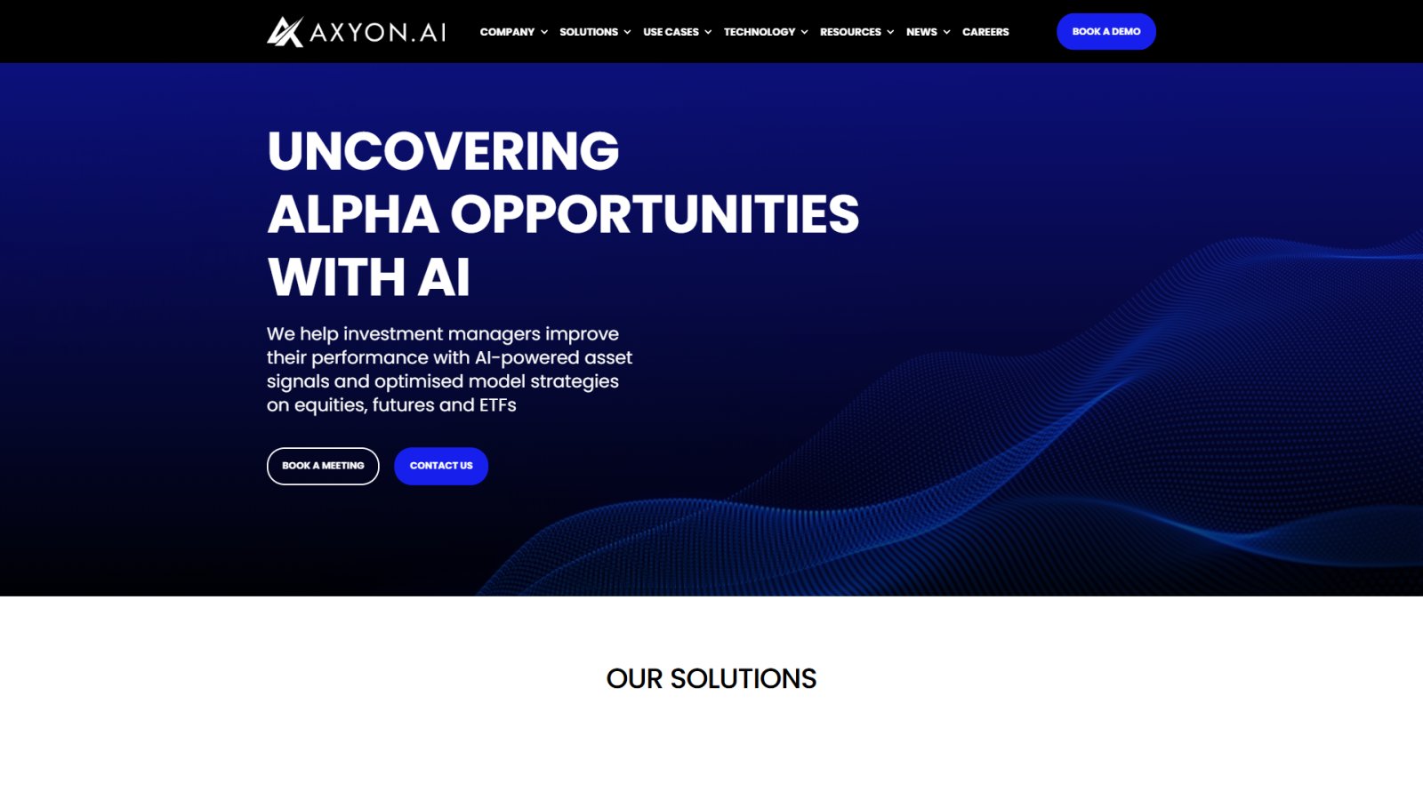 Axyon AI нейросеть Главная страница