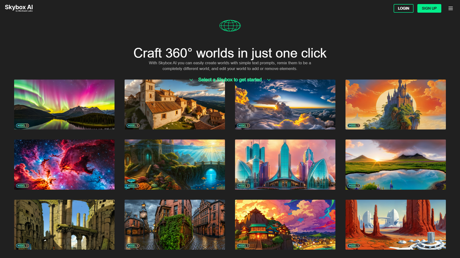 Skybox AI — интерфейс нейросети Skybox AI — интерфейс нейросети