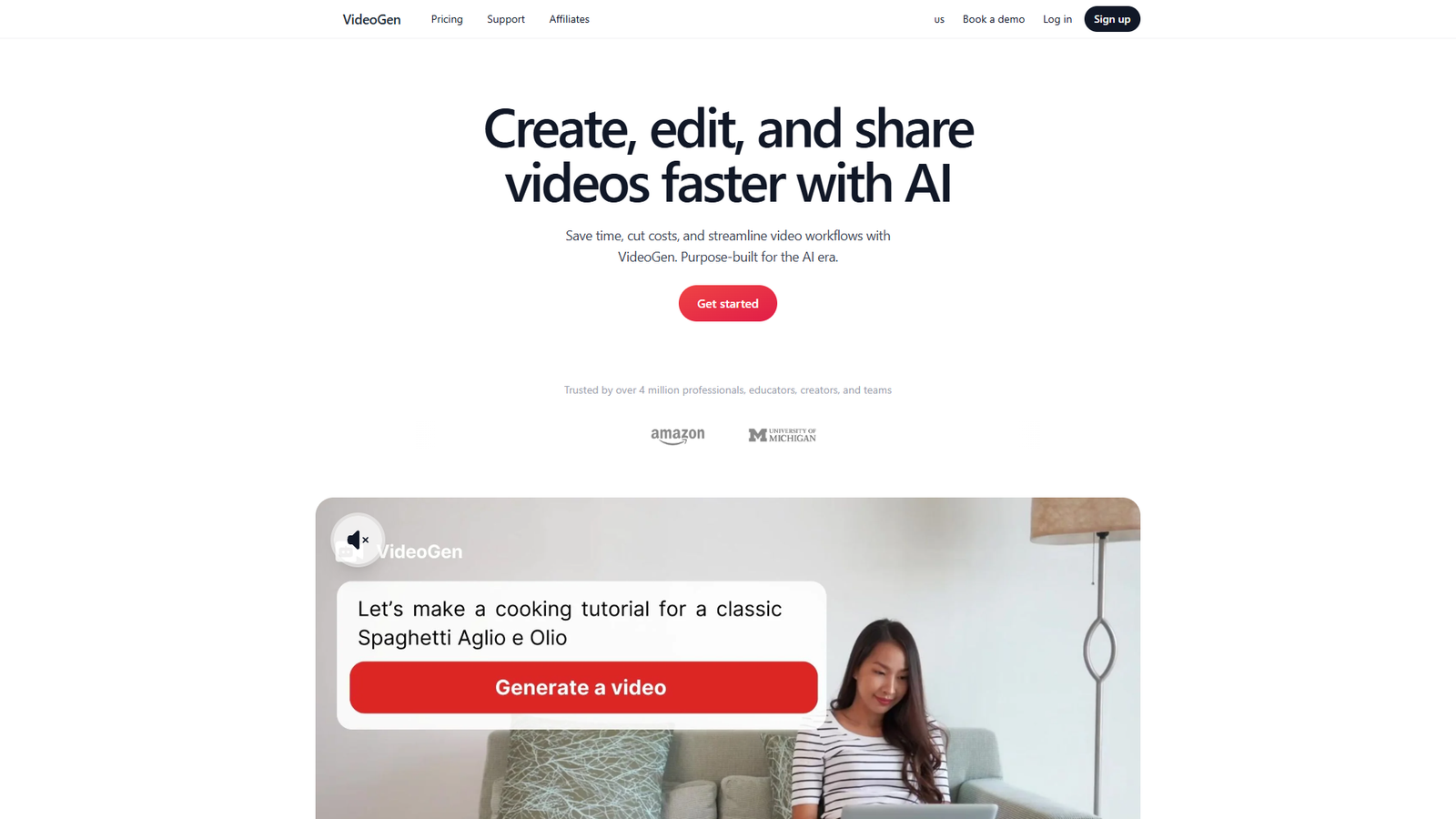 VideoGen — интерфейс нейросети VideoGen — интерфейс нейросети