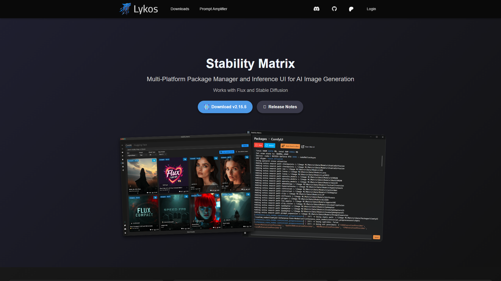 Lykos AI Stability Matrix — интерфейс нейросети Lykos AI Stability Matrix — интерфейс нейросети