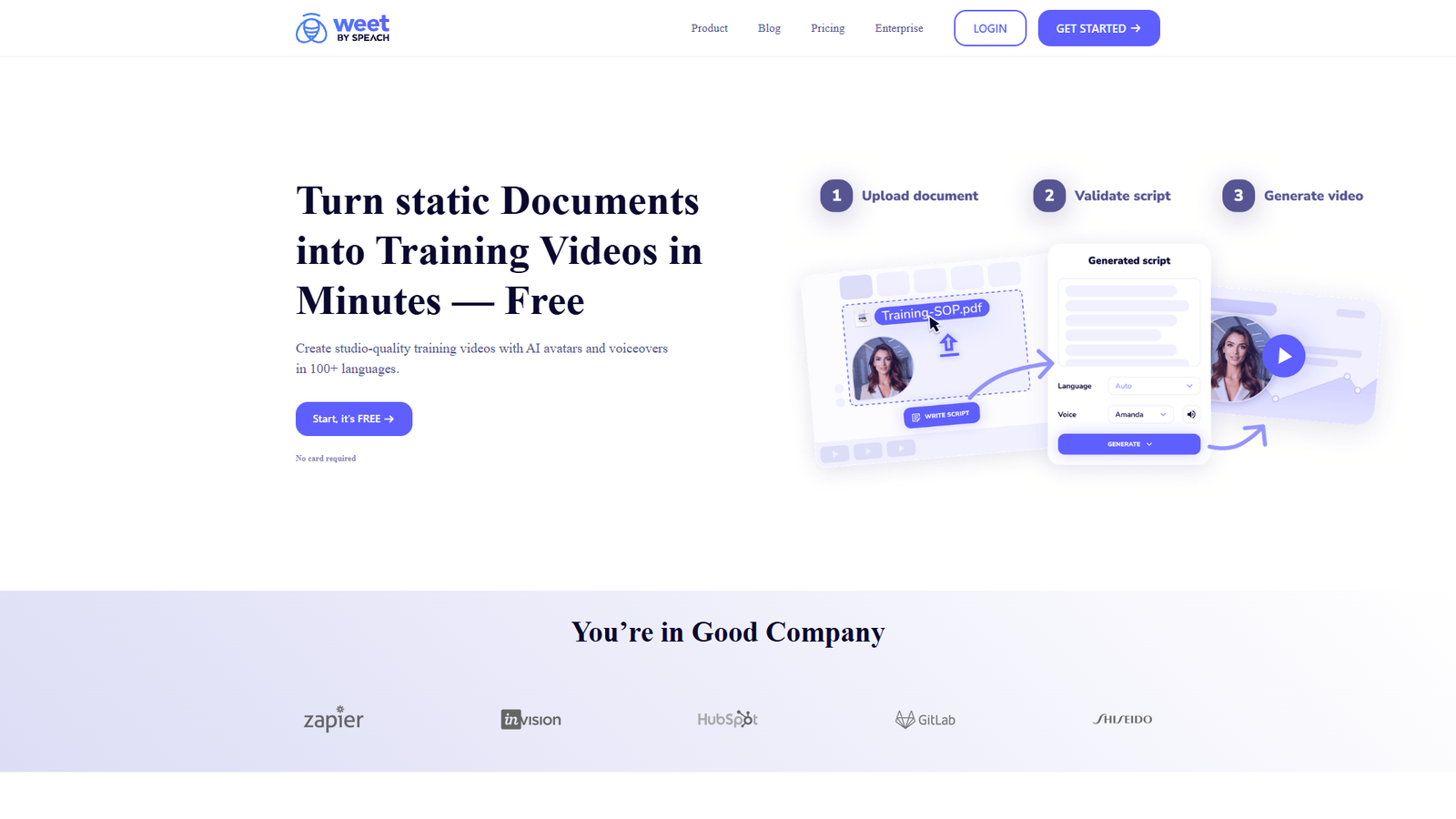 Weet AI Video Generator — интерфейс нейросети Weet AI Video Generator — интерфейс нейросети