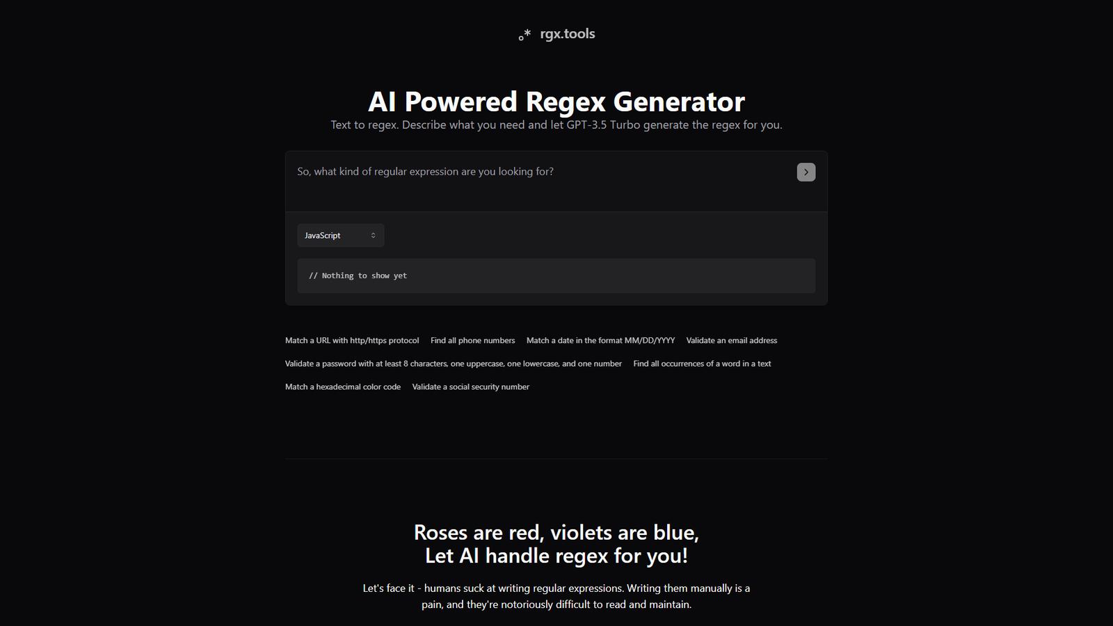 rgx.tools — интерфейс нейросети rgx.tools — интерфейс нейросети