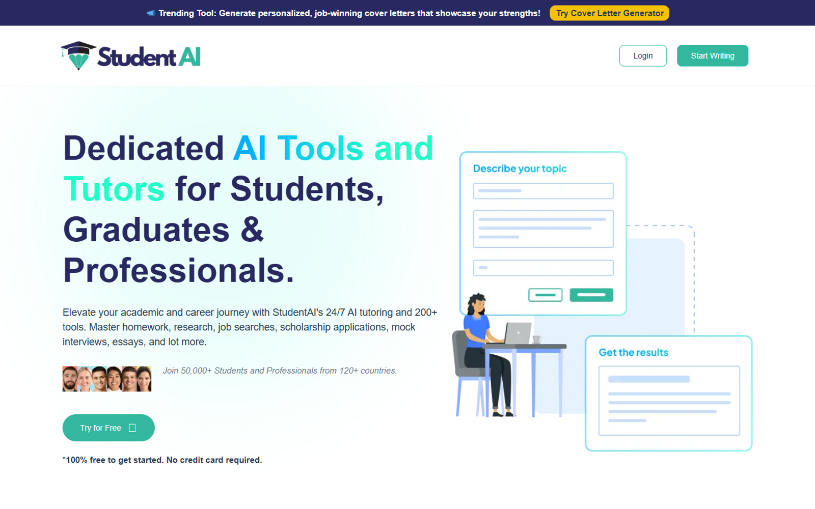 StudentAI — интерфейс нейросети StudentAI — интерфейс нейросети