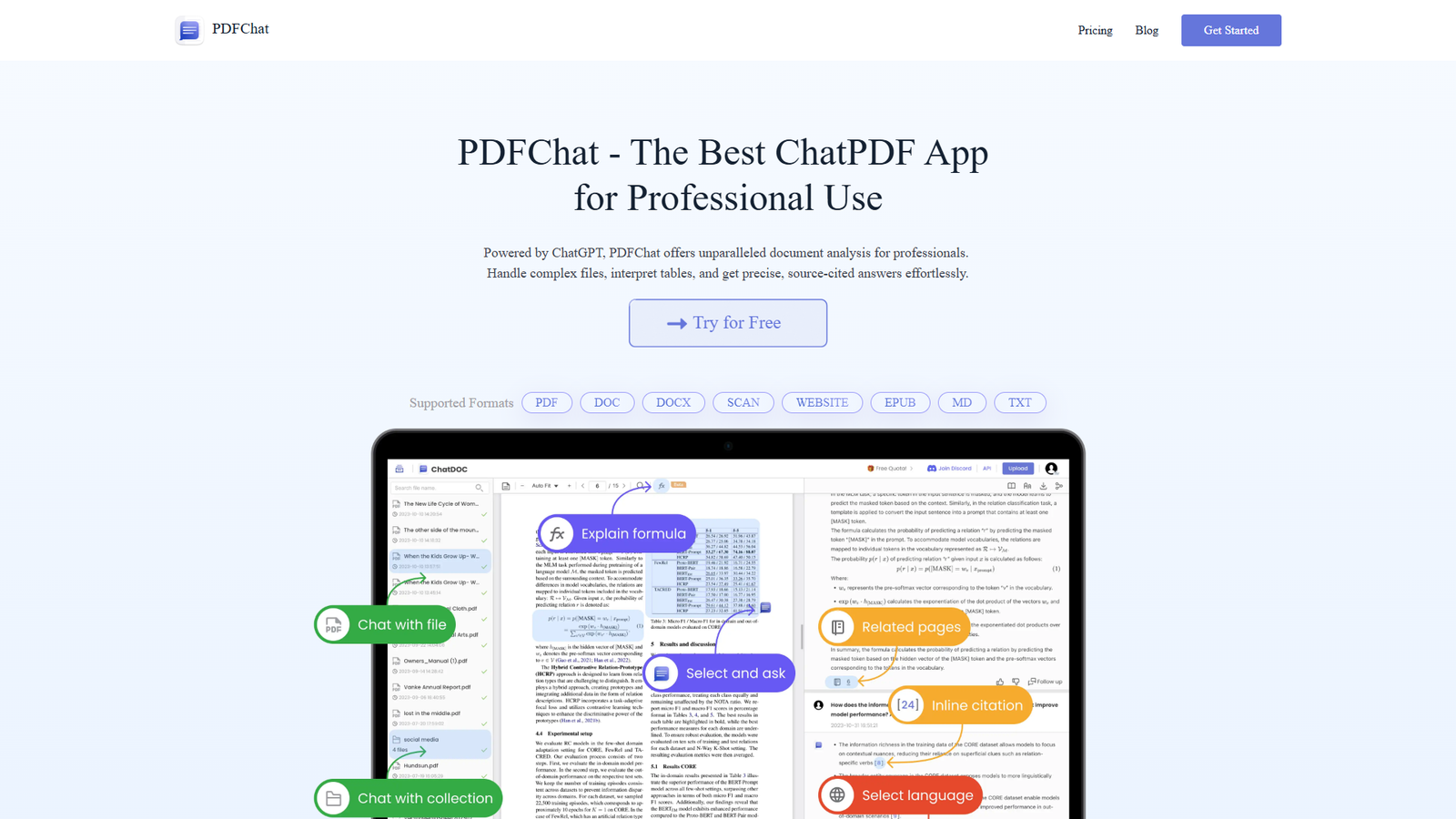 PDFChat — интерфейс нейросети PDFChat — интерфейс нейросети