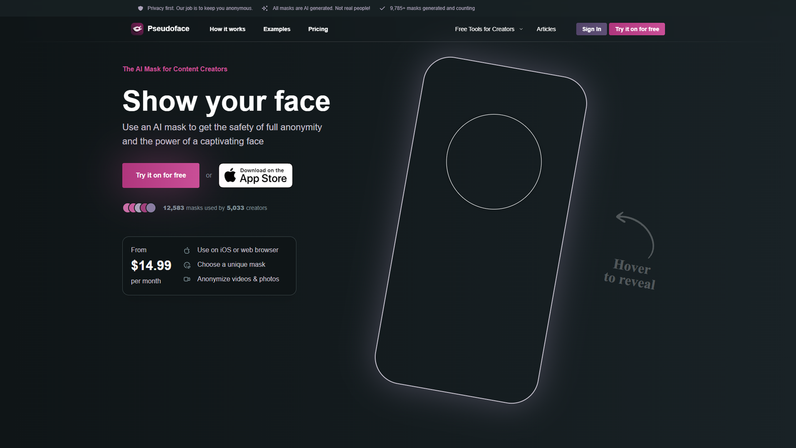Pseudoface — интерфейс нейросети Pseudoface — интерфейс нейросети